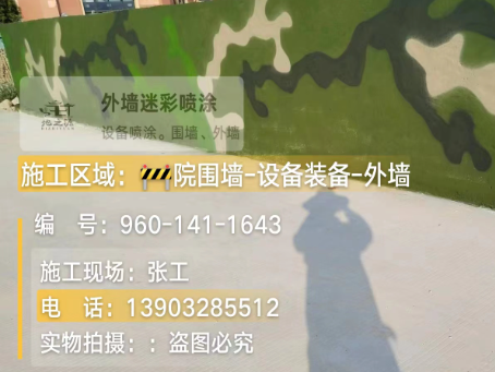 平谷 迷彩漆喷涂价格（按平方米计费）